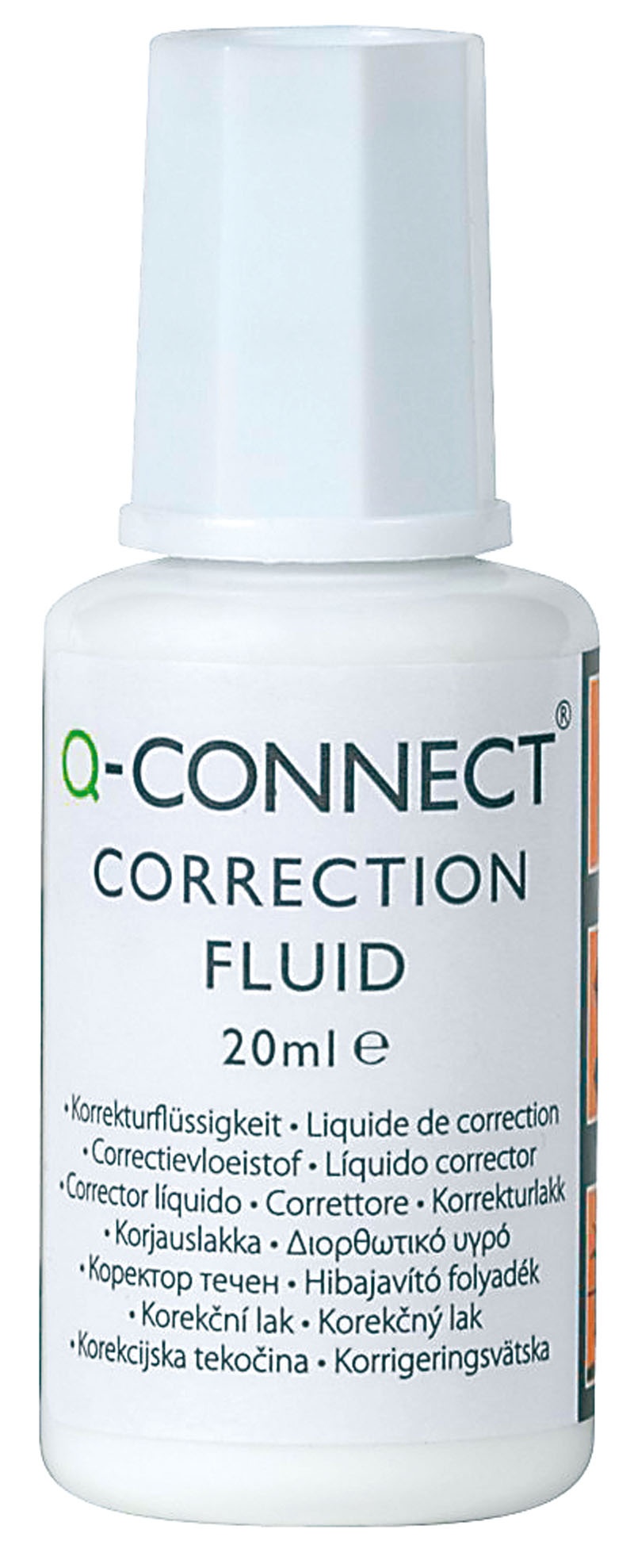 Коректор 20мл з кісточкою Q-CONNECT, KF10507